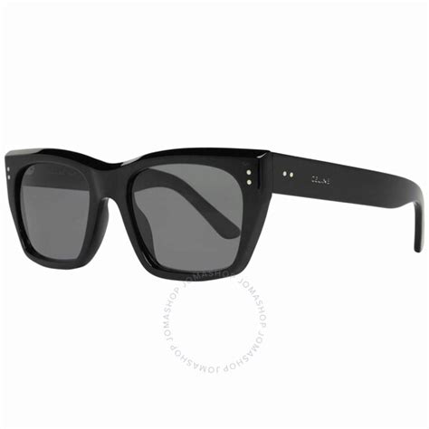 Celine Polarized Smoke Rectangular Sunglasses CL40082I 01D 53